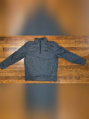 Under Armour ColdGear ¼ Zip Fleece Pullover Gray Men's Medium